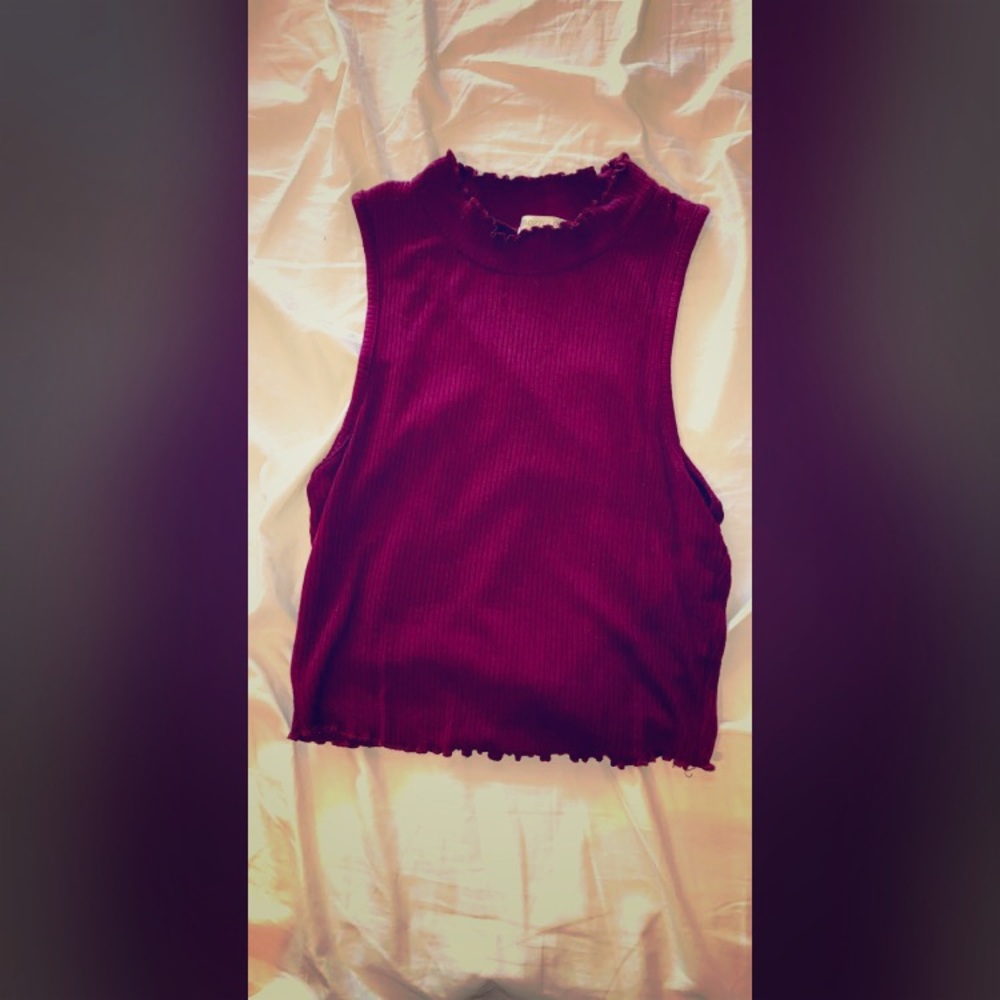 High neck crop top